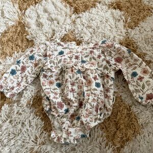Charming Floral Baby Romper